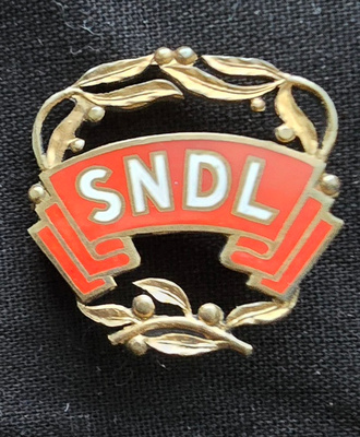 SNDL hopeinen rintamerkki v. 1956, Westerback (G.L.)