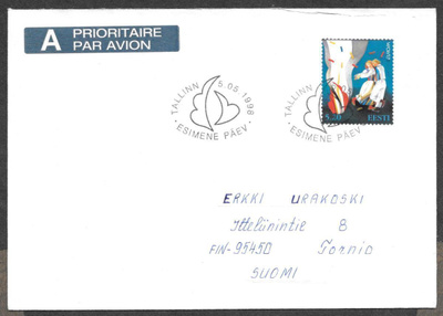 Eesti - Eurooppa 1998 FDC (LAPE 325)