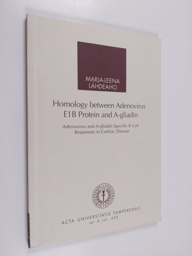 Marja-Leena Lähdeaho : Homology Between Adenovirus E1B Pr...