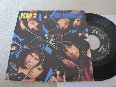 Kiss Crazy Crazy Nights 7 45 Hollanti 1987