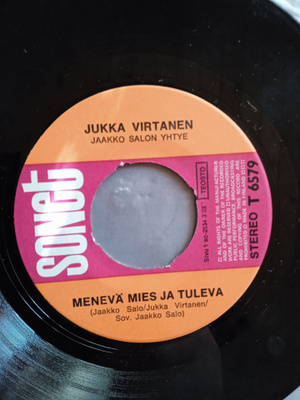 SINGLE- LEVY: JUKKA VIRTANEN SONET T 6579