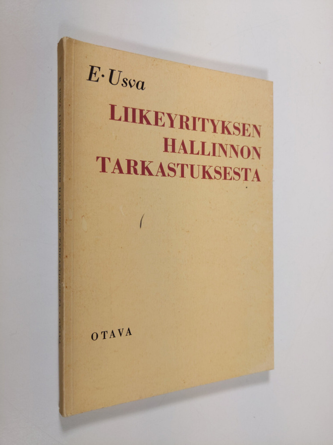 Erkki Usva : Liikeyrityksen hallinnon tarkastuksesta