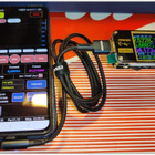 USB A - USB C -data/latauskaapeli/ kulmaliitin / 1m  #28834 - pikkukuva 2