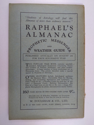 Raphael's Astronomical Ephemeris of the Planets' Places f...