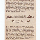 Purkkakuva Hellas Filmitähti-sarja 25 n:o 65 Vittorio de Sic - pikkukuva 2
