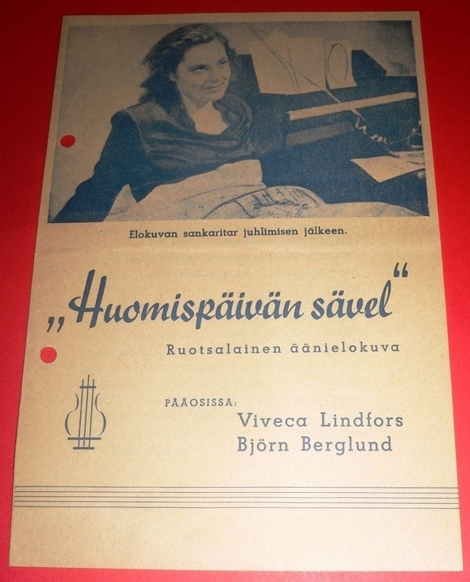 ADAMS-Filmi : "Huomispäivän sävel" Elokuvan käsiohjelma