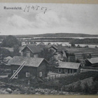 Ruovesi, asutusta ja järvinäkymä, mv pk, p. 1907 - pikkukuva 1