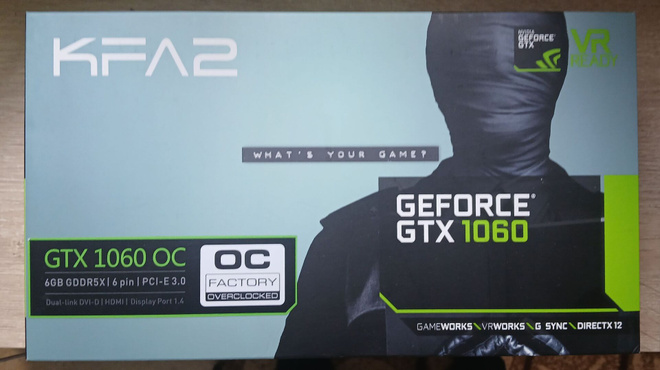 KFA2 GeForce GTX 1060 OC 6GB