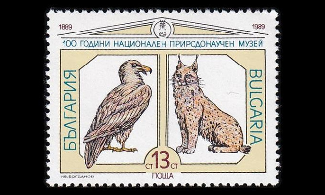Bulgaria 3778 ** Luonnontieteellinen museo 100v (1989)