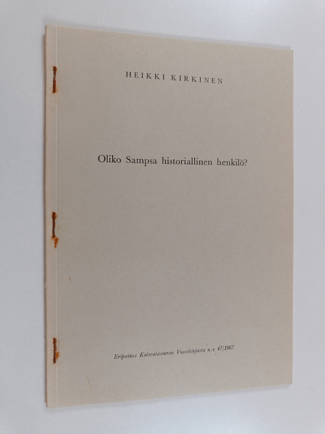 Heikki Kirkinen : Oliko Sampsa historiallinen henkilö?
