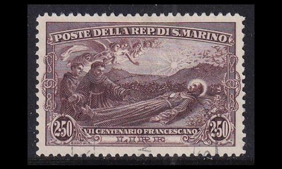 San Marino 143 o Franciscus Assisilainen 2.50 L (1928)
