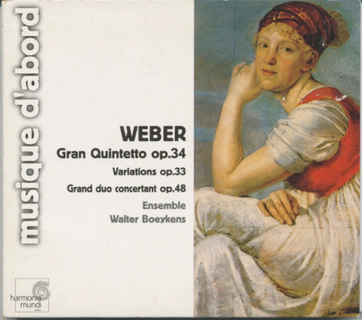 WEBER: Gran Quintetto avec clarinette, HM RI CD 2000 digipak
