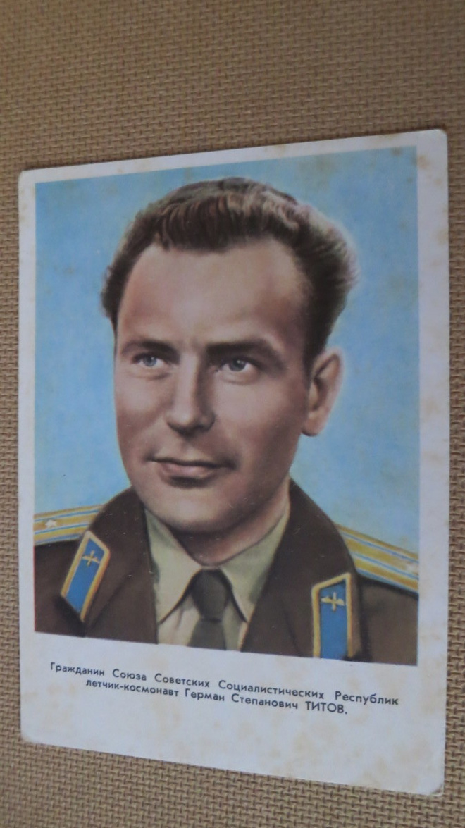 CCCP: kosmonauttipostikortti 1961 - German Titov