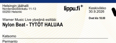 Nylon Beat - tytöt haluaa pääsylippu 30.9.2026