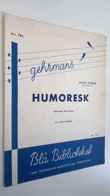 Anton Dvorak : Humoresk - för piano (med analyser)