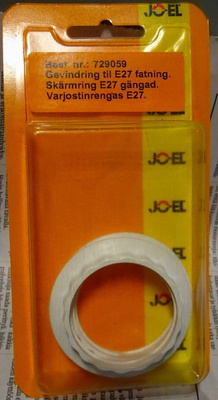 Lampun varjostimen pidikkeet lampun kannalle, valkoiset