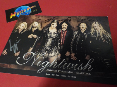 NIGHTWISH PROMOKORTTI KOKO BÄNDIN NIMMAREILLA