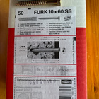 Fischer FURK  10x60 SS karmitulppa kuusiokoloruuvi, 50kpl - pikkukuva 1