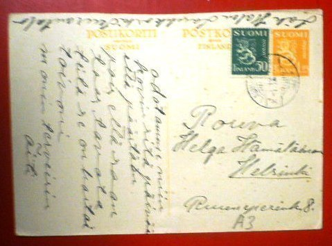 Postilähetys - Ehiö Laukkoski  1941