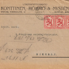 1917 3x10p Saarisen mallin merkit kirjeessä Viipuri>Mikkeli - pikkukuva 1