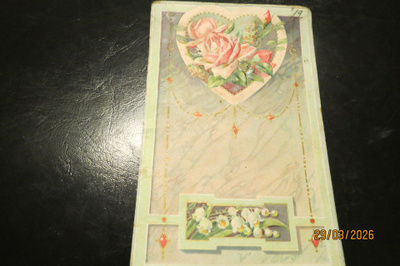 VANHA 1912 KOHOPINTAINEN KULKENUT KORTTI