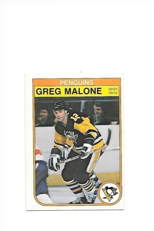 1982-83 OPC #272 Greg Malone Pittsburgh Penguins