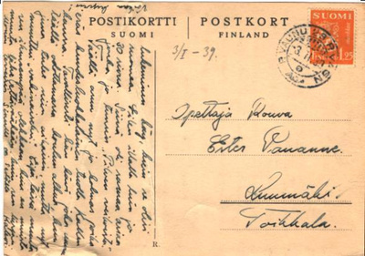 POSTIKORTTI PV 28 YÖ