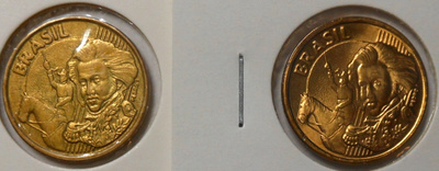 Brazil. 10 centavos 1998, 2004.