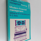 B. V. Carsberg : Modern financial management - pikkukuva 1