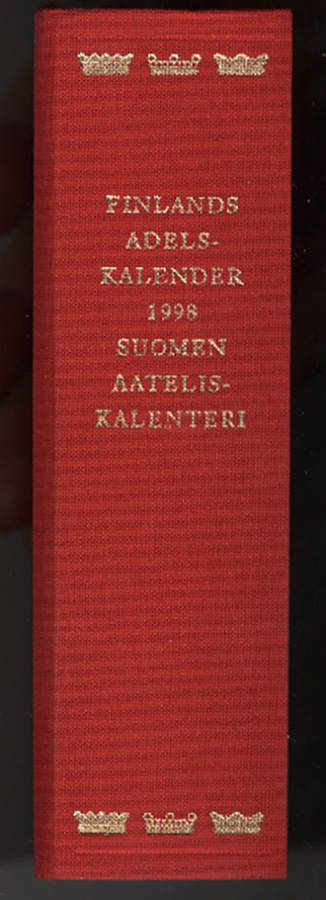 Finlands ridderskaps och adels kalender 1998 Suomen ritarist