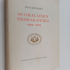 Oiva Ketonen : Suomalainen tiedeakatemia 1908-1958 - pikkukuva 1