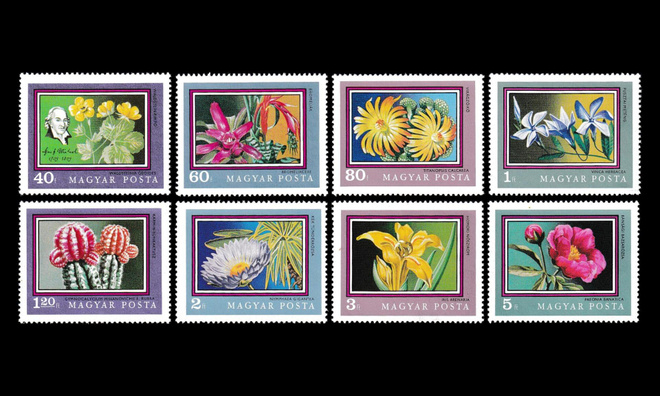 Unkari 2695-702 ** Kasvitieteellinen puutarha (1971)