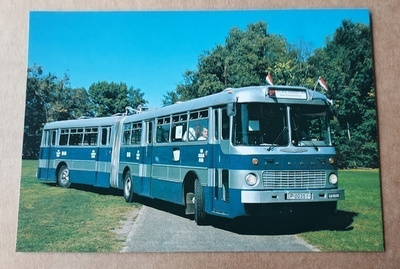 IKarus 180 nivelbussi haitaribussi postikortti Unkari