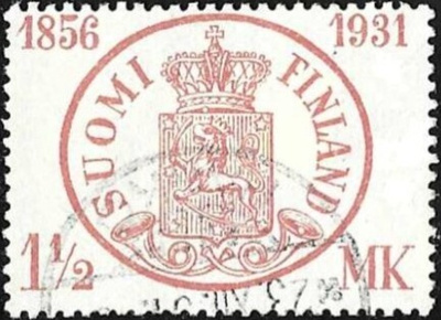 1931 Postimerkin 75-vuotisjuhla 1½ mk leimattu LaPe 167