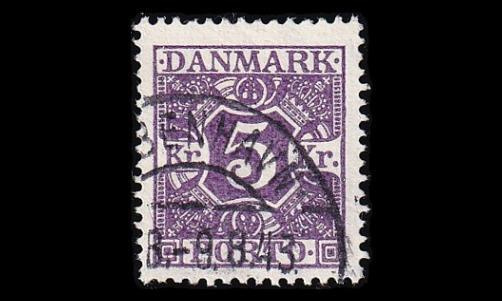 Tanska PORTO_19 o 5 Kr tasainen tausta (1921)