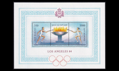 San Marino 1298-9BL9 ** Kesäolympialaiset Los Angeles (1984