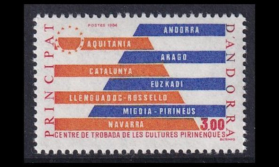 Andorra Fr 354 ** Pyreneiden kulttuurikeskus (1984)