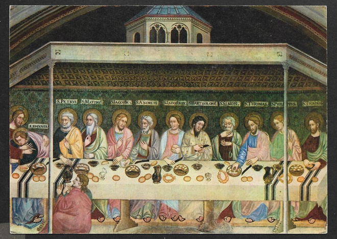 Subiaco - Sacre speco (fresko 14 vuosisadalta)