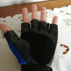 Moottoripyörä, motocross puolihanskat skull sininen - pikkukuva 3