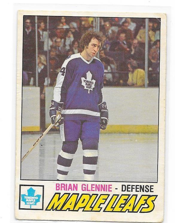 1977-78 OPC #275 Brian Glennie Toronto Maple Leafs