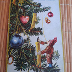 Wanha,Carte Postale pikkuinen tonttu oksalla, nyrkkiposti - pikkukuva 1