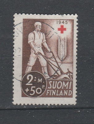 Suomi 1945, PR merkki 2mk+50p , leimattu