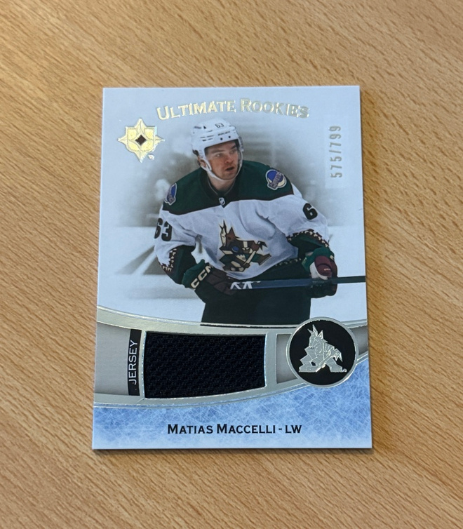 2022-23 Ultimate Matias Maccelli Rookie Jersey /799