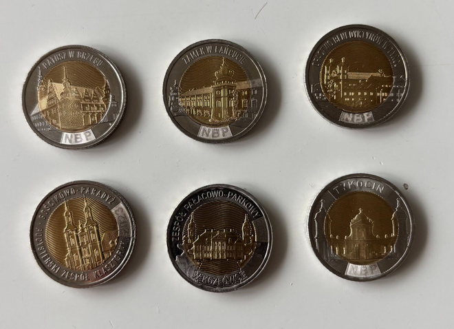 Puola 5 Zlotych. 6 kpl.
