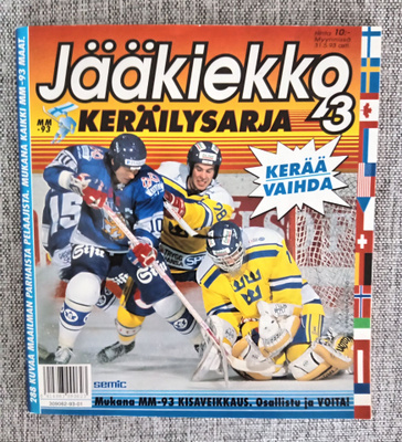 Jääkiekko keräilysarja 1993 täysi albumi 288 tarraa