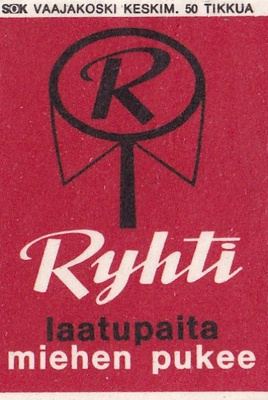 Ryhti, laatupaita miehen pukee , 6/12