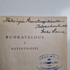 Katri Laine ym. : Ruokatalous 1 : Ravinto-oppi (signeerat... - pikkukuva 3