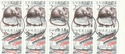 RUOTSI 1985 - Fa 1339/40 VIHKOLEHTI  LEIMATTUNA