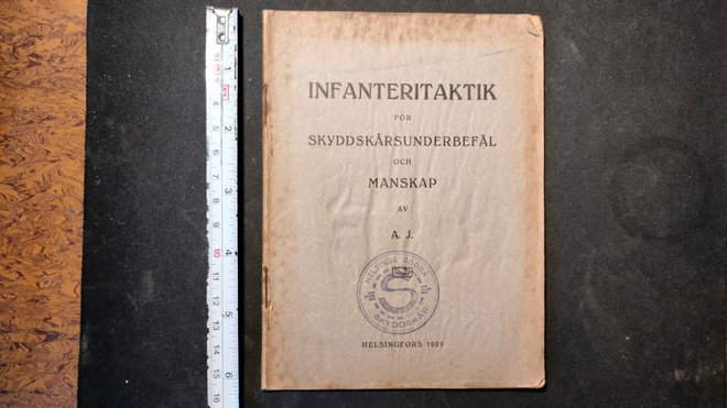 Suojeluskunta 1921 Infanterietaktik vihko