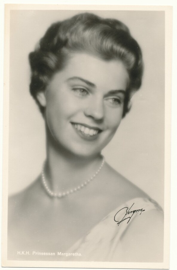 Ruotsin Prinsessa MARGARETHA - vanha kortti